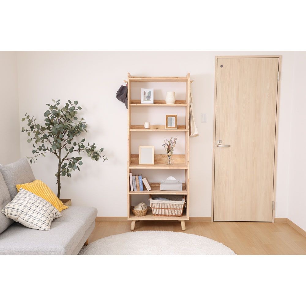 不二貿易 ＮＳ　壁面収納ユニット　ボトムラック【メーカー直送・代引不可】, ナチュラル, 幅700mm&times;奥行400mm&times;高さ800mm