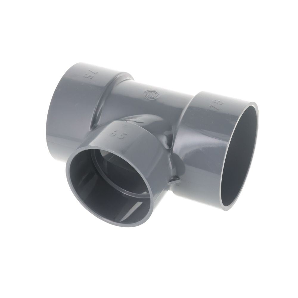 DV継手　チーズ　DT75&times;65, グレー, 75&times;65mm