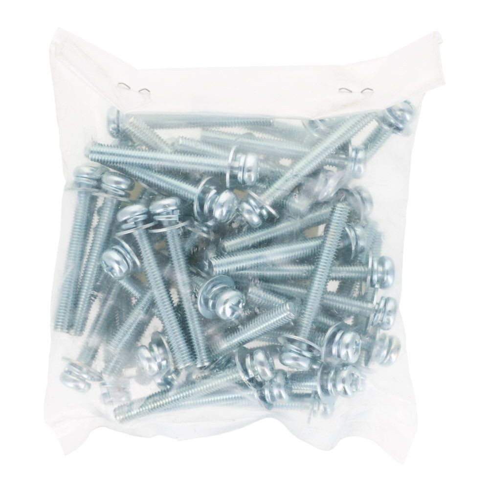 ユニクロ　座金組込ねじ　Ｐー３　Ｍ５&times;４０　５０個入り, ねじ, M5&times;40