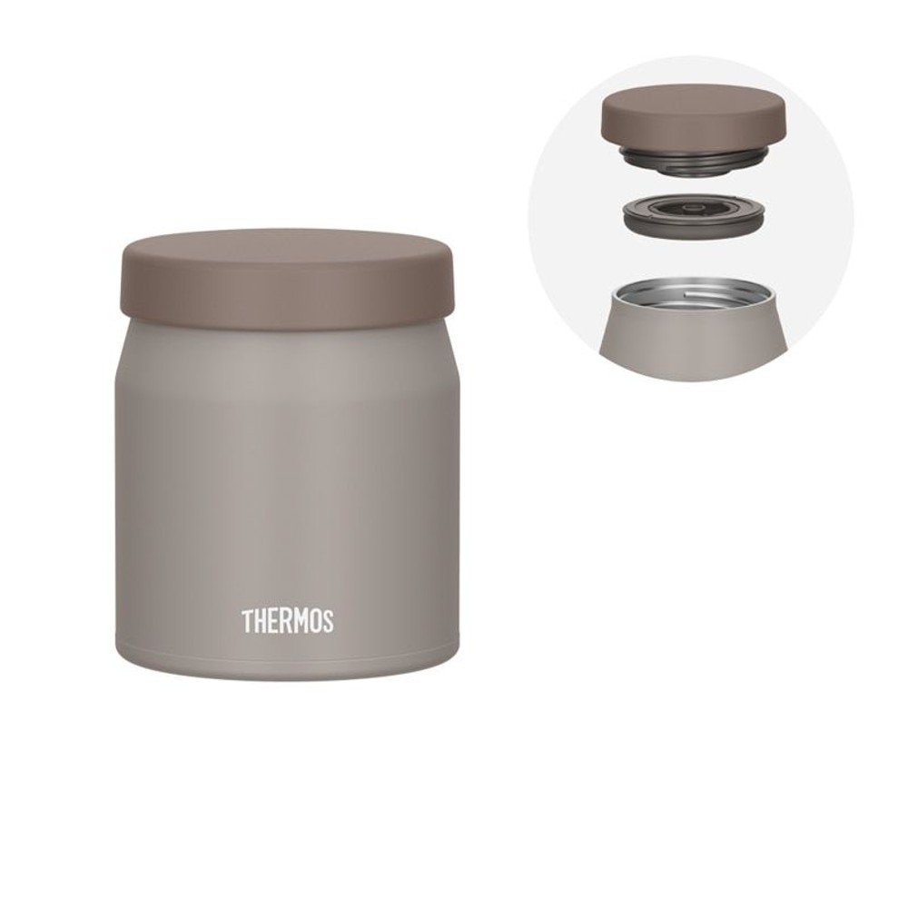 サーモス　真空断熱スープジャー ＪＥＦー３００ ＧＧ, グレージュ, 300ml