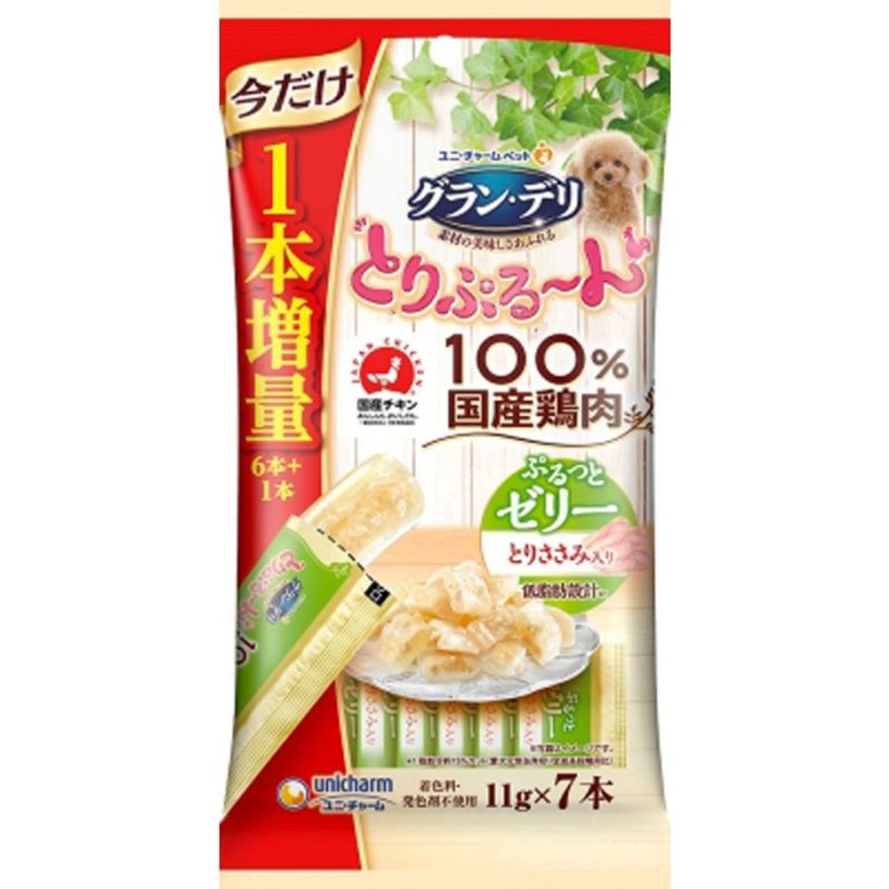 ユニチャーム　とりぷるーん　ゼリー　ささみ　11ｇ&times;6本, その他カラー１, その他サイズ１
