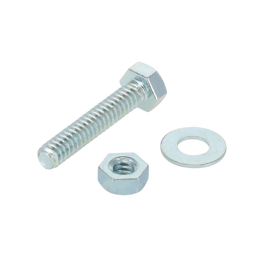 六角ボルト　Ｗ３／１６&times;２５　４入, シルバー, W3/16&times;25mm