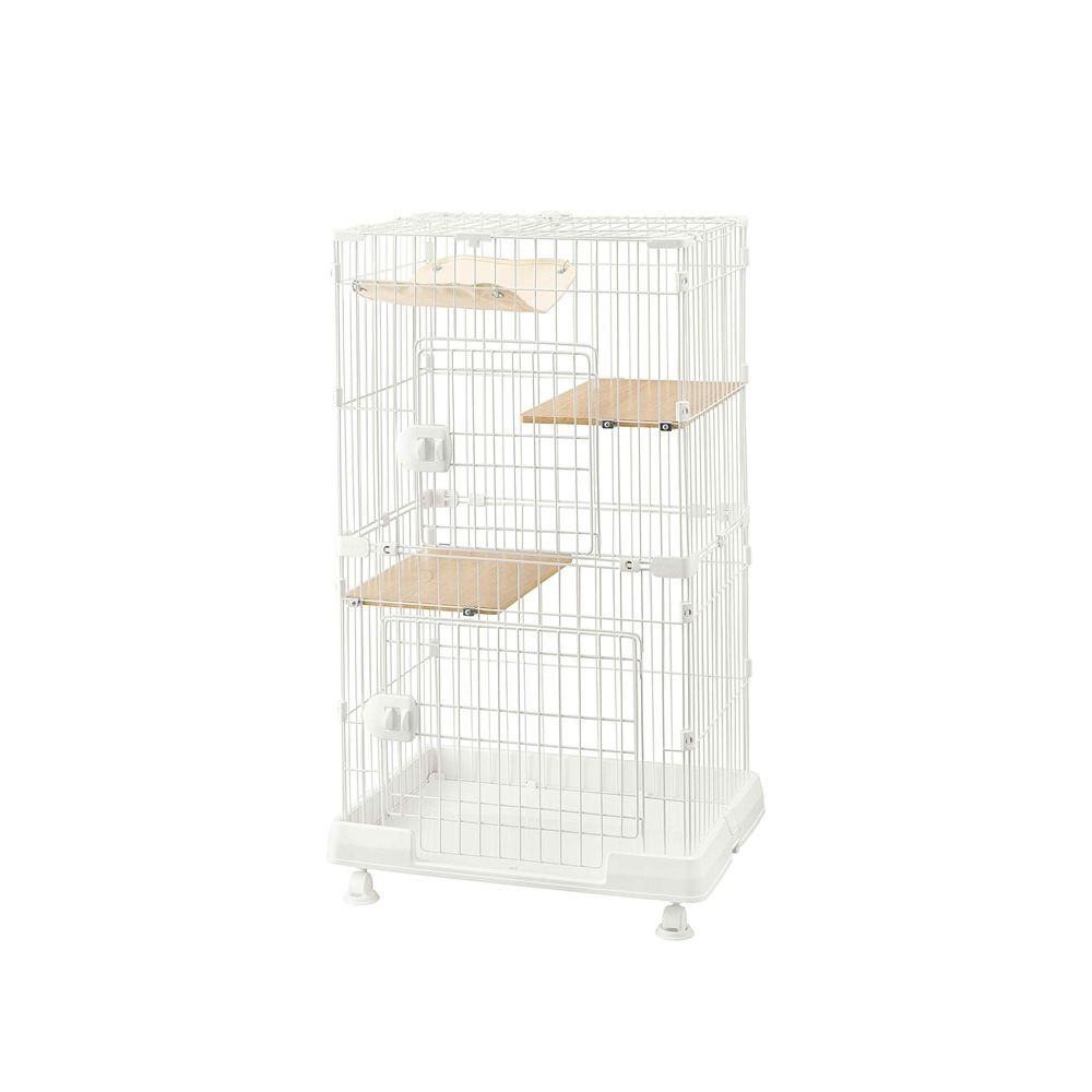 ミニキャットケージ ハンモック付き PMCC-115H マットホワイト, マットホワイト, 幅690mm&times;奥行545mm&times;高さ1150mm