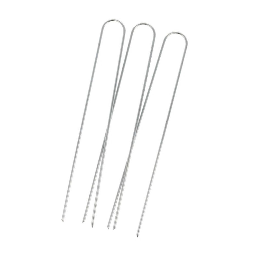 Ｕ型ピン　10本入, シルバー（15）, 15cm