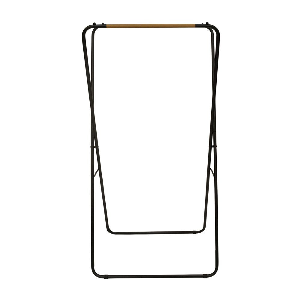 WIZ'A ウィザ デザイン　Ｘ型室内物干しスタンド, ブラック, X型