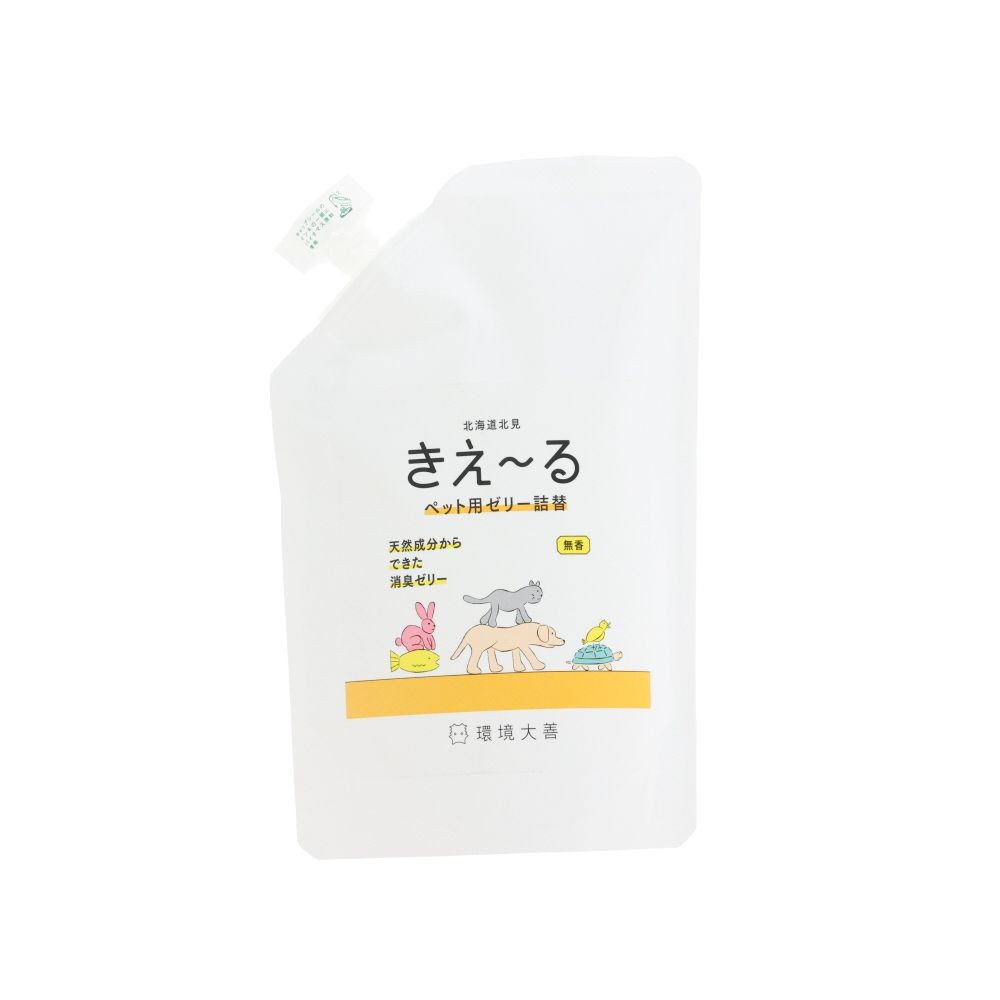 きえ〜るＨ　ペット用　ゼリータイプ　無香　詰替　４８０ｇ, ペット用 無香 ゼリー詰替, 480g