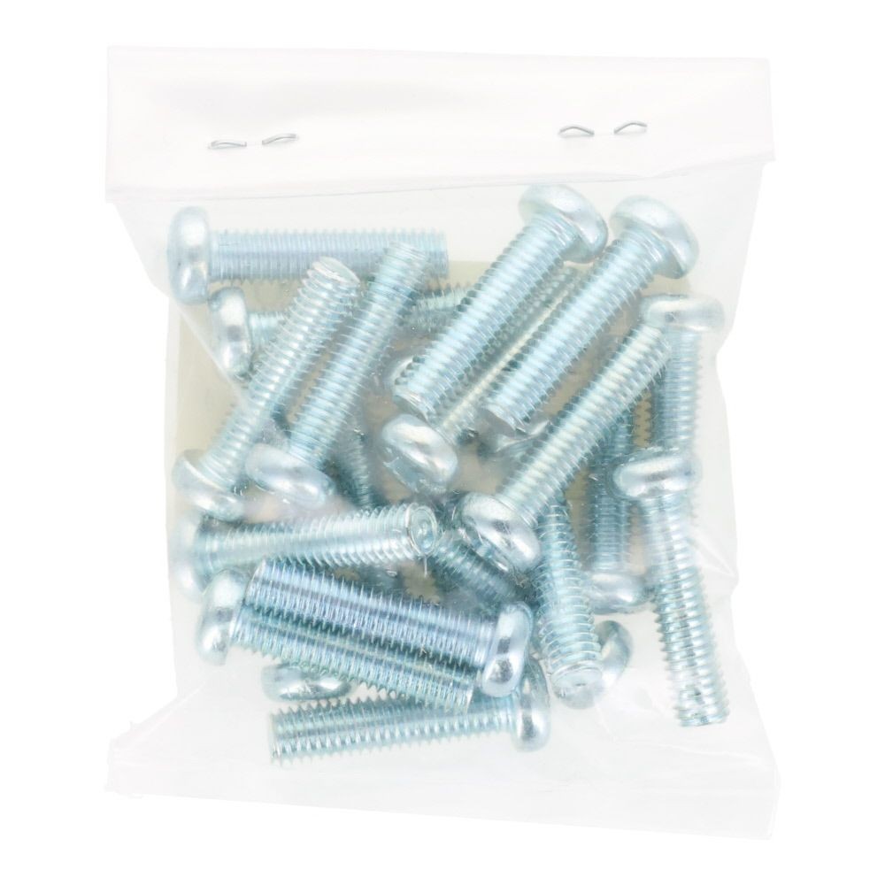 ユニクロ　小ねじ　鍋　Ｍ６&times;２５　２０個入り, 小ねじ, M6&times;25