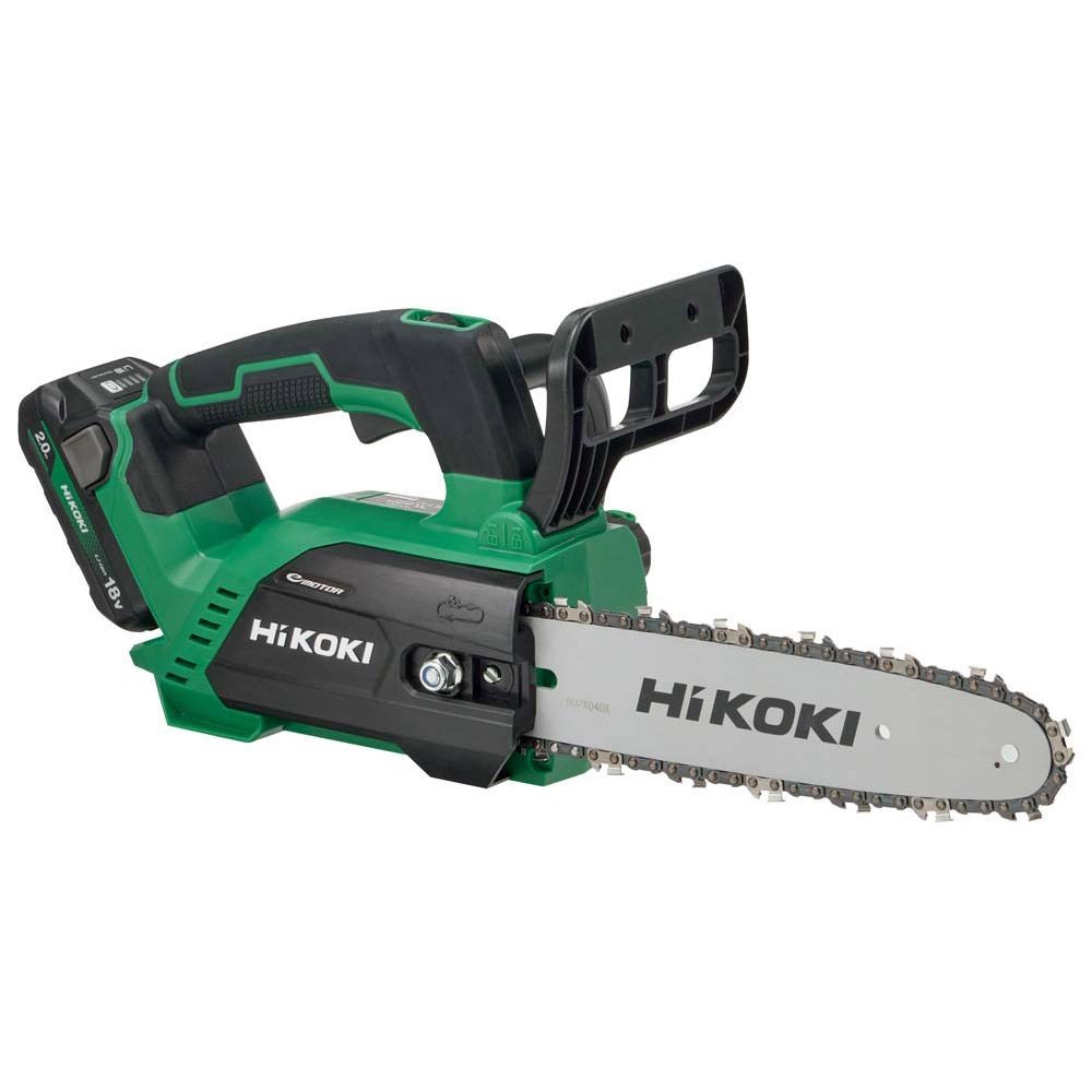 【数量限定】ハイコーキ HiKOKI 18V チェンソー CS1825DC(BC) 250mm 充電式 蓄電池・充電器セット, アグレッシブグリーン, 18V