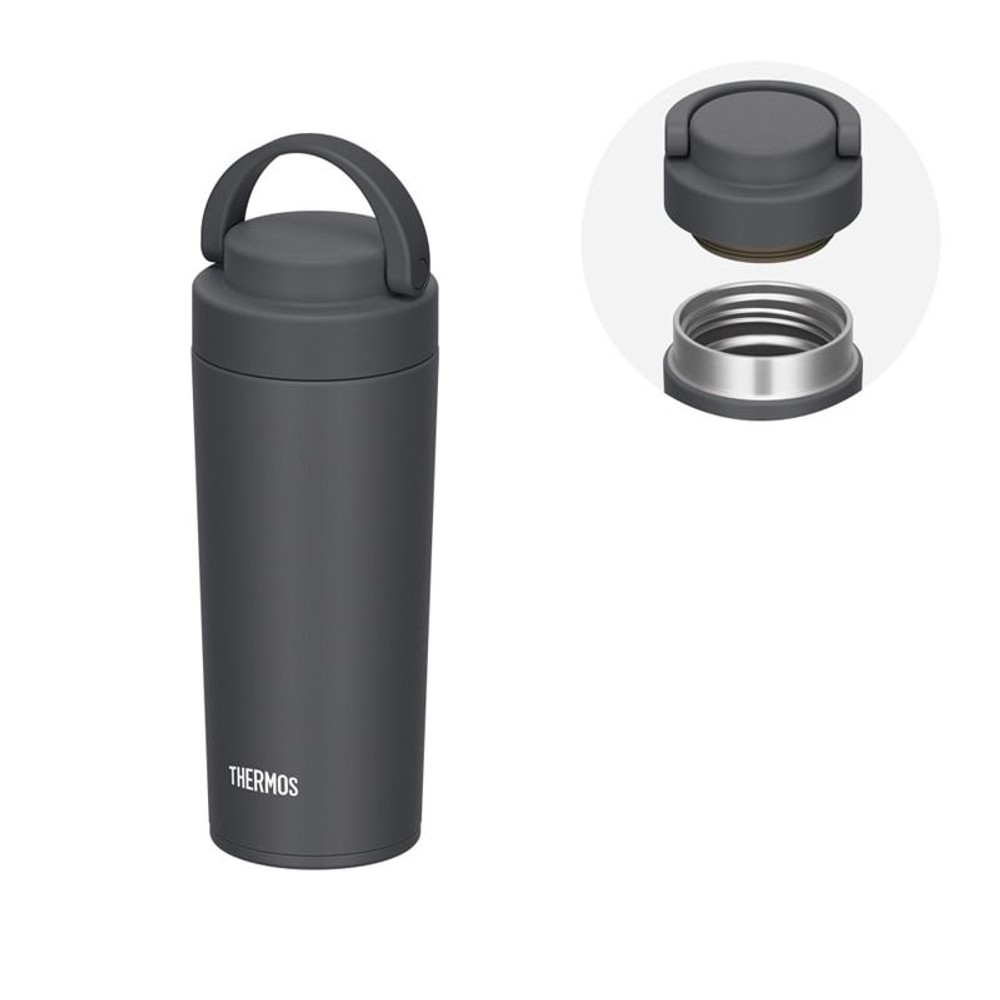 サーモス　真空断熱ケータイタンブラー　ＪＯＶー４２１　ＳＭＢ, スモークブラック, 420ml