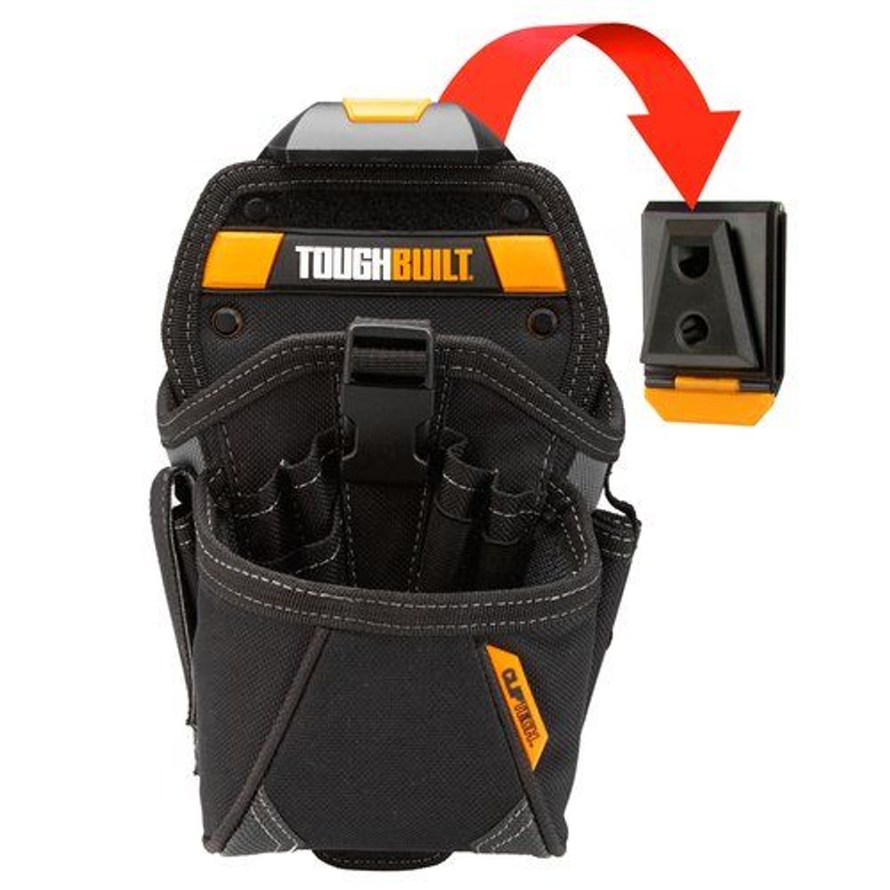 TOUGHBUILT（タフビルト）　ドリルホルスター　TB-CT-20-LX　電動ドリルホルダー　工具ポーチ　15ポケット, 黒, TB-CT-20-LX