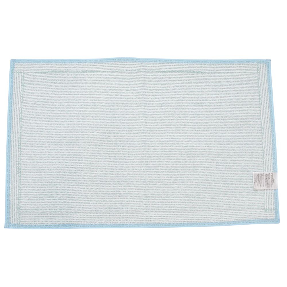 吸水速乾抗菌バスマット５０ｘ８０ｃｍ　ＢＬ, ブルー, 50&times;80cm