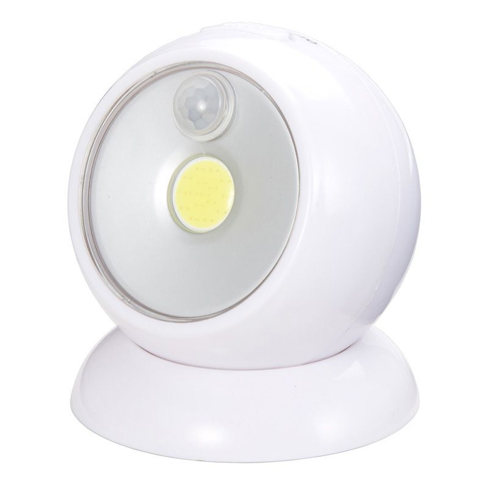 ヤザワ　ボールセンサーライト　ＮＢＳＭＮ45ＷＨ, ホワイト, W約76mm×H92mm×D65mm