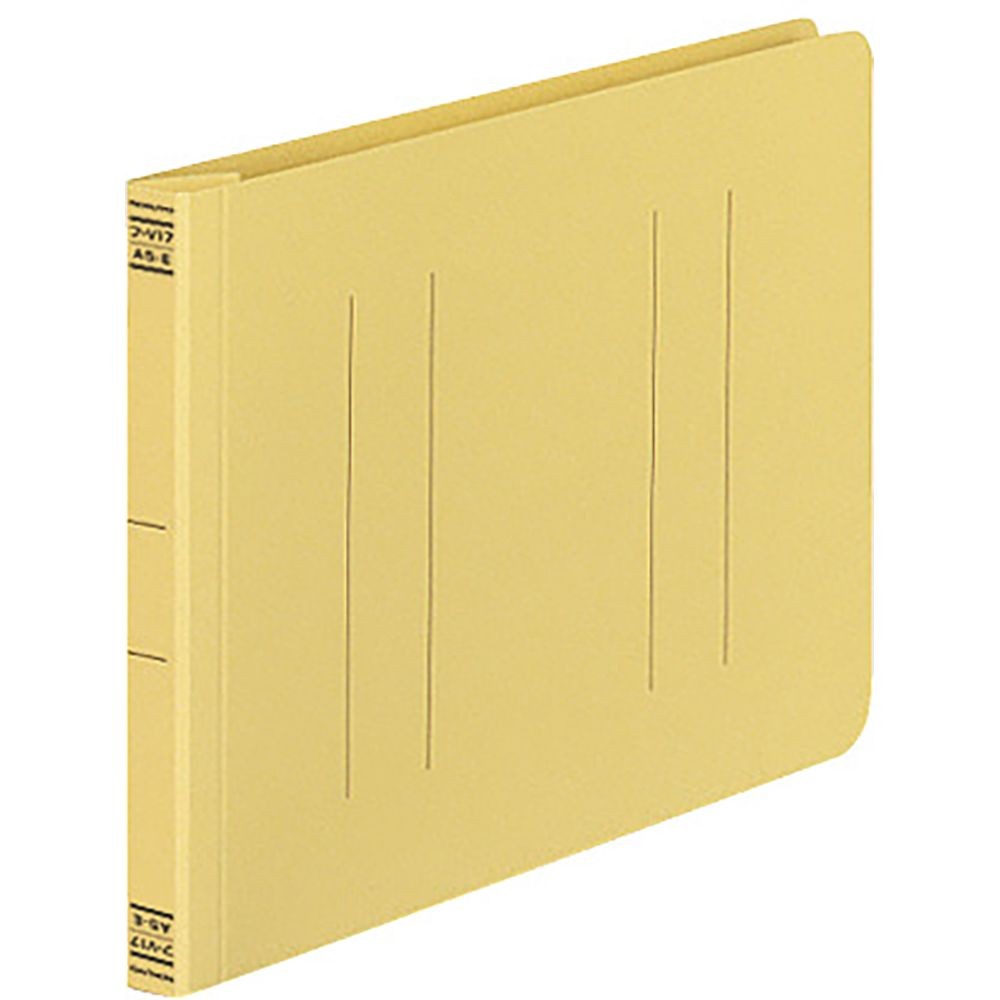 コクヨ　フラットファイルV樹脂製とじ具A5横 15mmとじ 黄 フ-V17Y, 黄色, A5E