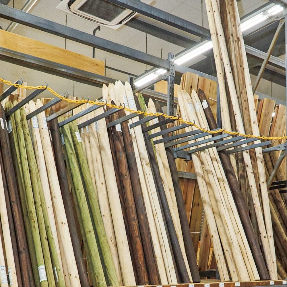 白丸太杭　約４０径, 40径(600), 600mm