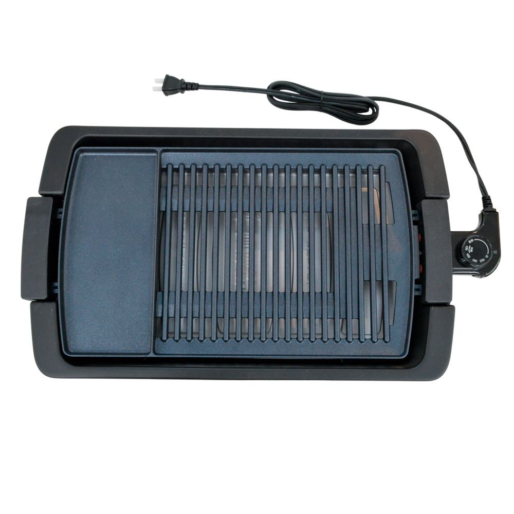 WIZ'A ウィザ　油と煙を減らせるグリルプレート, 黒, 1個入り