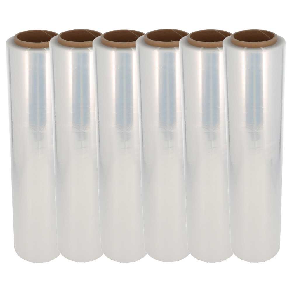 【オンライン限定】ストレッチフィルム１５&mu;５００ｍｍ&times;３００ｍ６本, 15ミクロン, 500mm&times;300mm