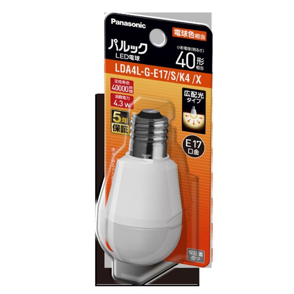 小型ＬＥＤ40Ｗ／ＬＤＡ4ＬＧＥ17ＳＫ4Ｘ／電球色, その他カラー１, その他サイズ１