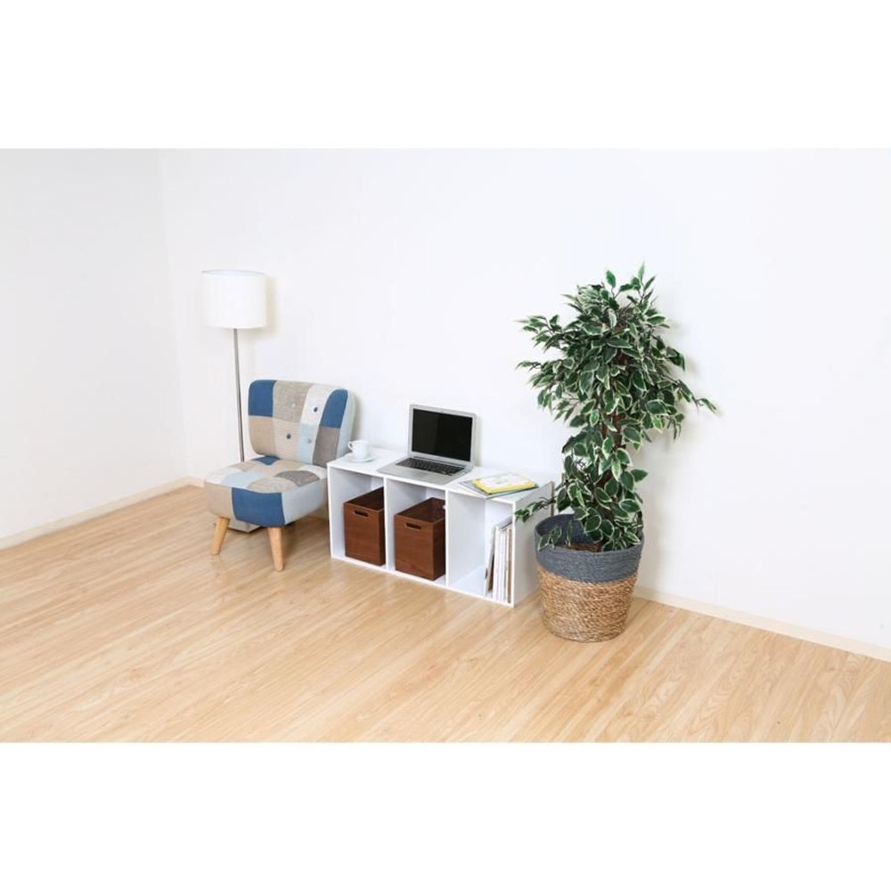 カラーボックス3段　Ａ4対応【メーカー直送・代引不可】, ナチュラル, 3段