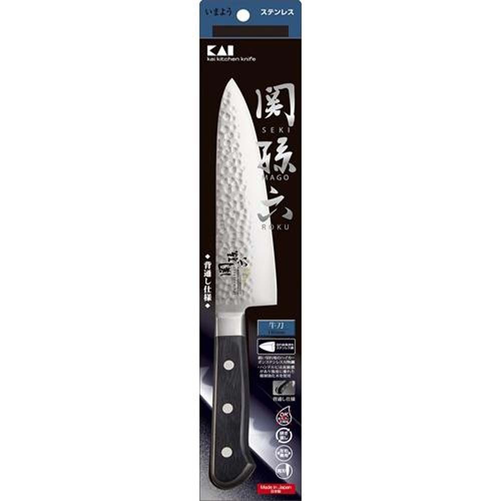 貝印　関孫六　いまよう　牛刀, シルバー/ブラック（150）, 150mm