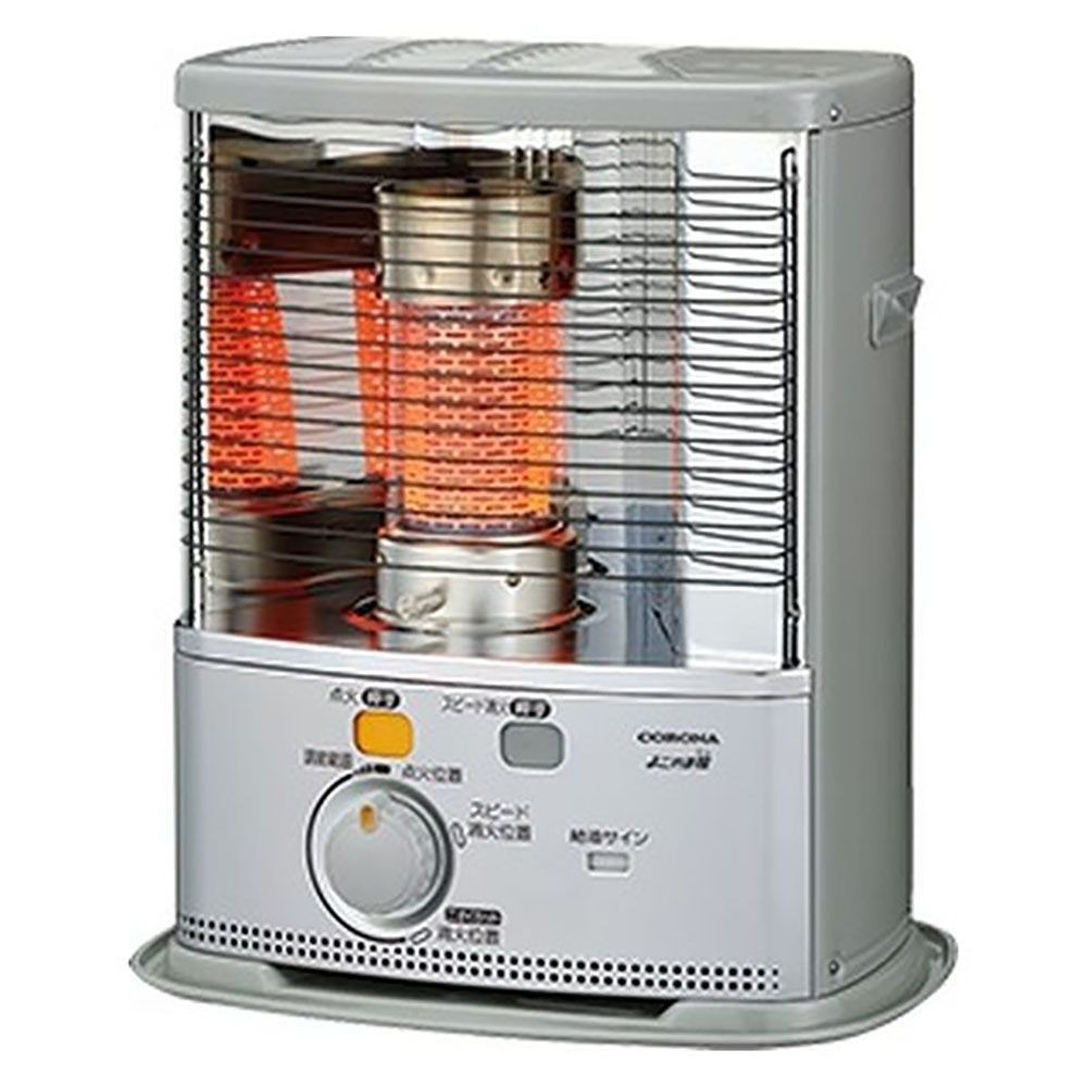 コロナ ポータブル石油ストーブ SX-2824Y(S) 木造8畳/コンクリート10畳まで, シルバー, 幅452×奥行324×高さ510mm
