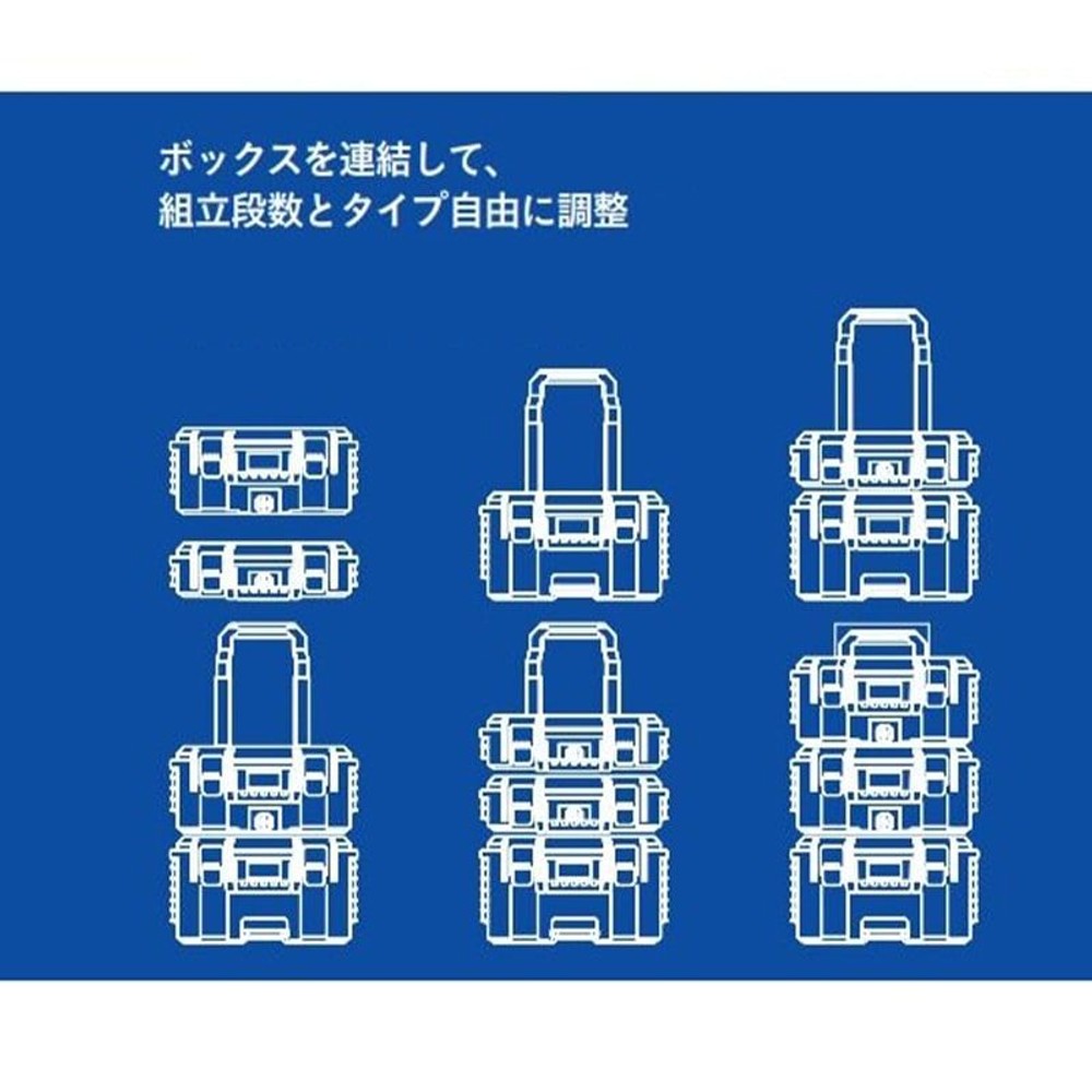 ウイザ WIZ'A　ツールボックス下段　ＭＭＢー03, 黒・オリーブ, 下段