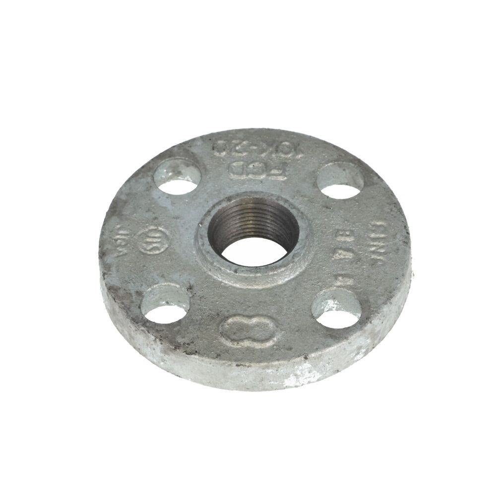 白ネジ込み式フランジ　２０ー１０Ｋ, シルバー, 20A