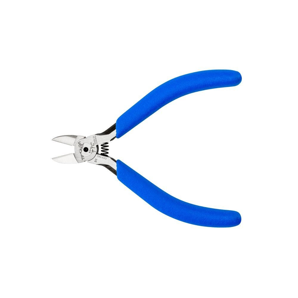 ツノダ（Tsunoda） プチプラ　プラニッパー　１００ｍｍ　バネ付 PN-100, ブルー, 100mm