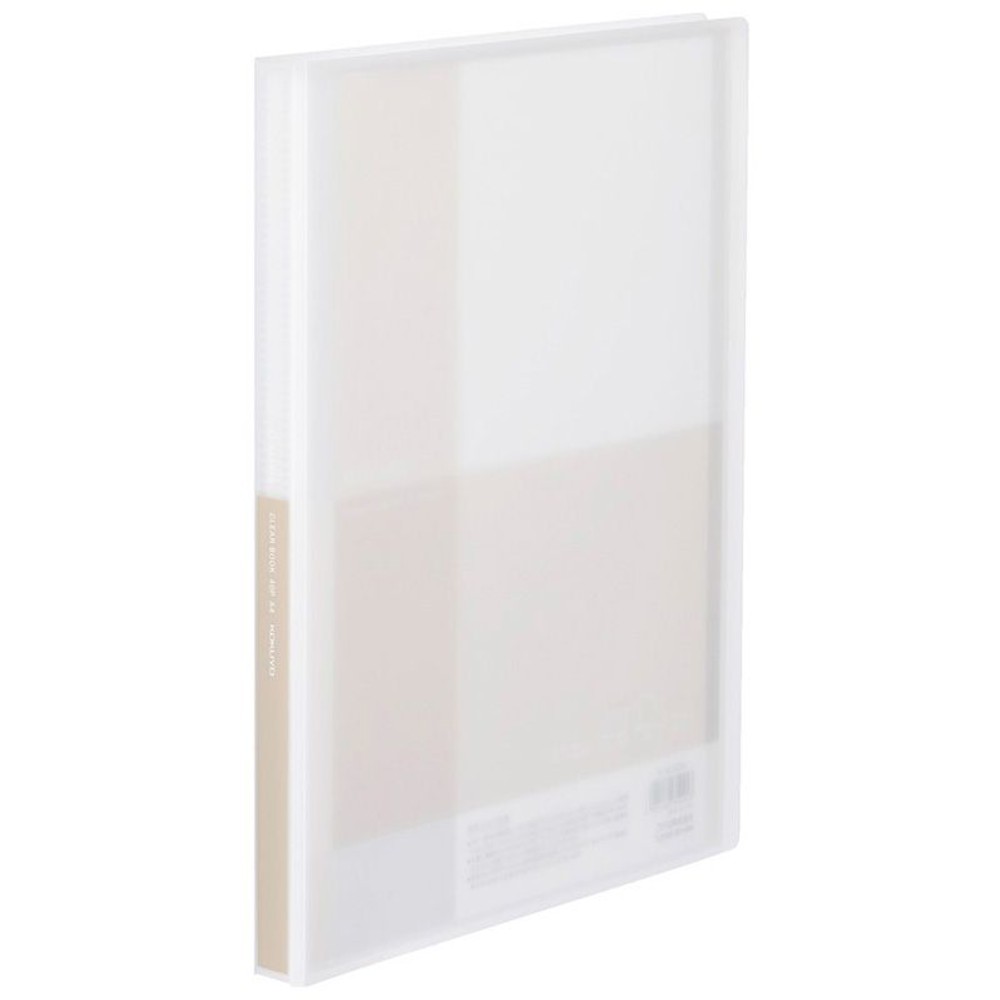  商品名： クリヤーブック　Glassele　A4・40枚, ブラウン, A4縦