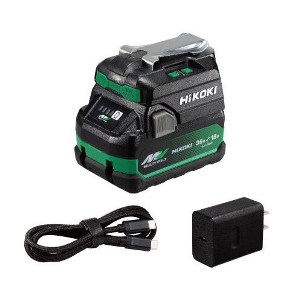 HiKOKI　ＵＳＢ対応充電器ＵＣ１８ＤＡ（ＮＭ）, ブラック, UC18DA(NM)