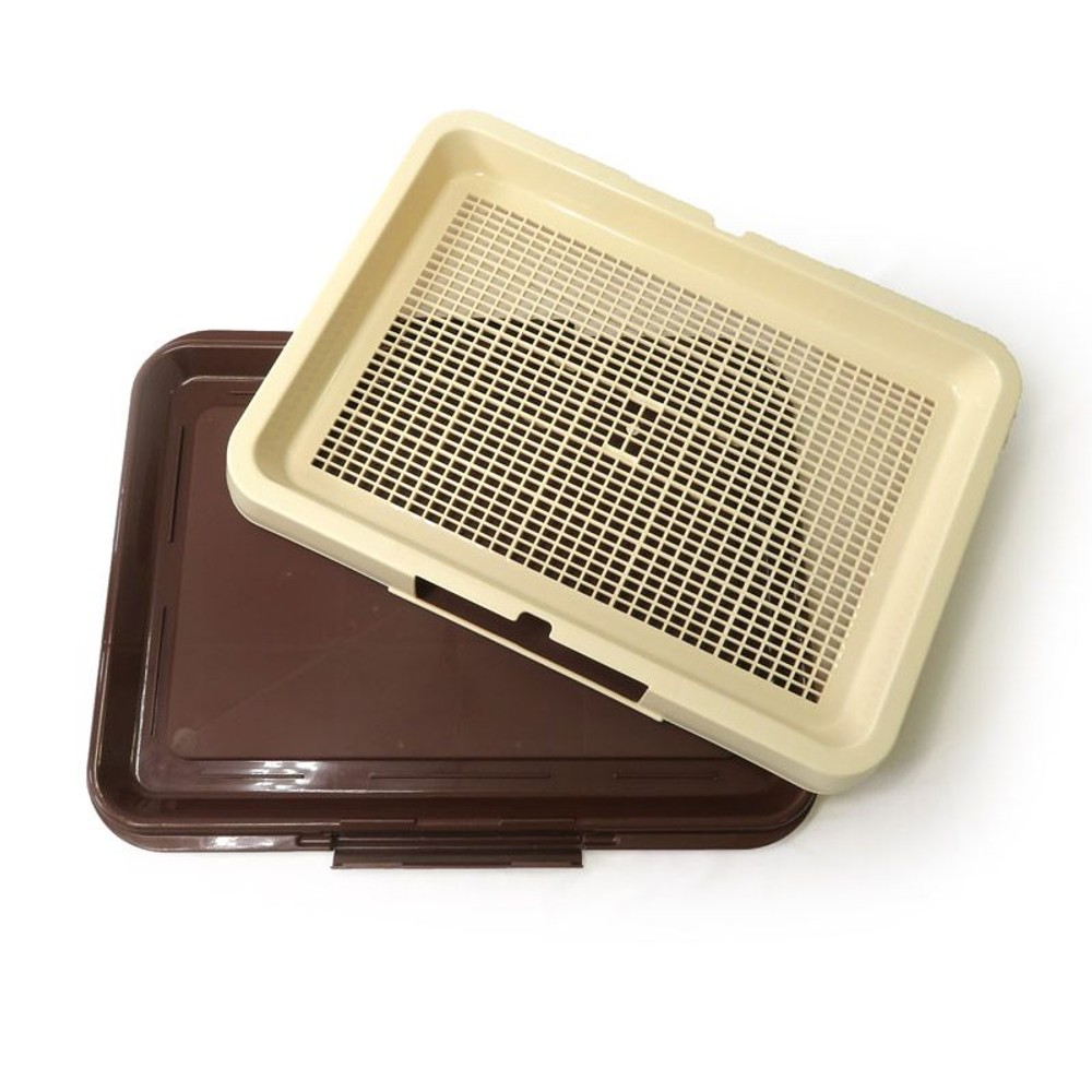 しつけ練習用　メッシュシーツトレー, ブラウン, 小型