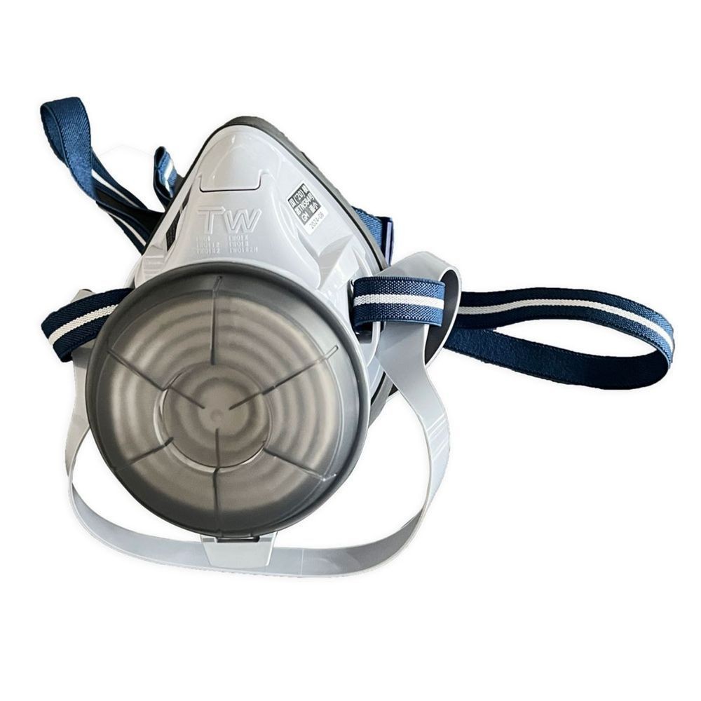 重松製作所（SHIGEMATSU WORKS） 取替え式　防じんマスク　白磁　Ｒ１フィルタ付 TW01R-WH, 黒, TW01R-WH