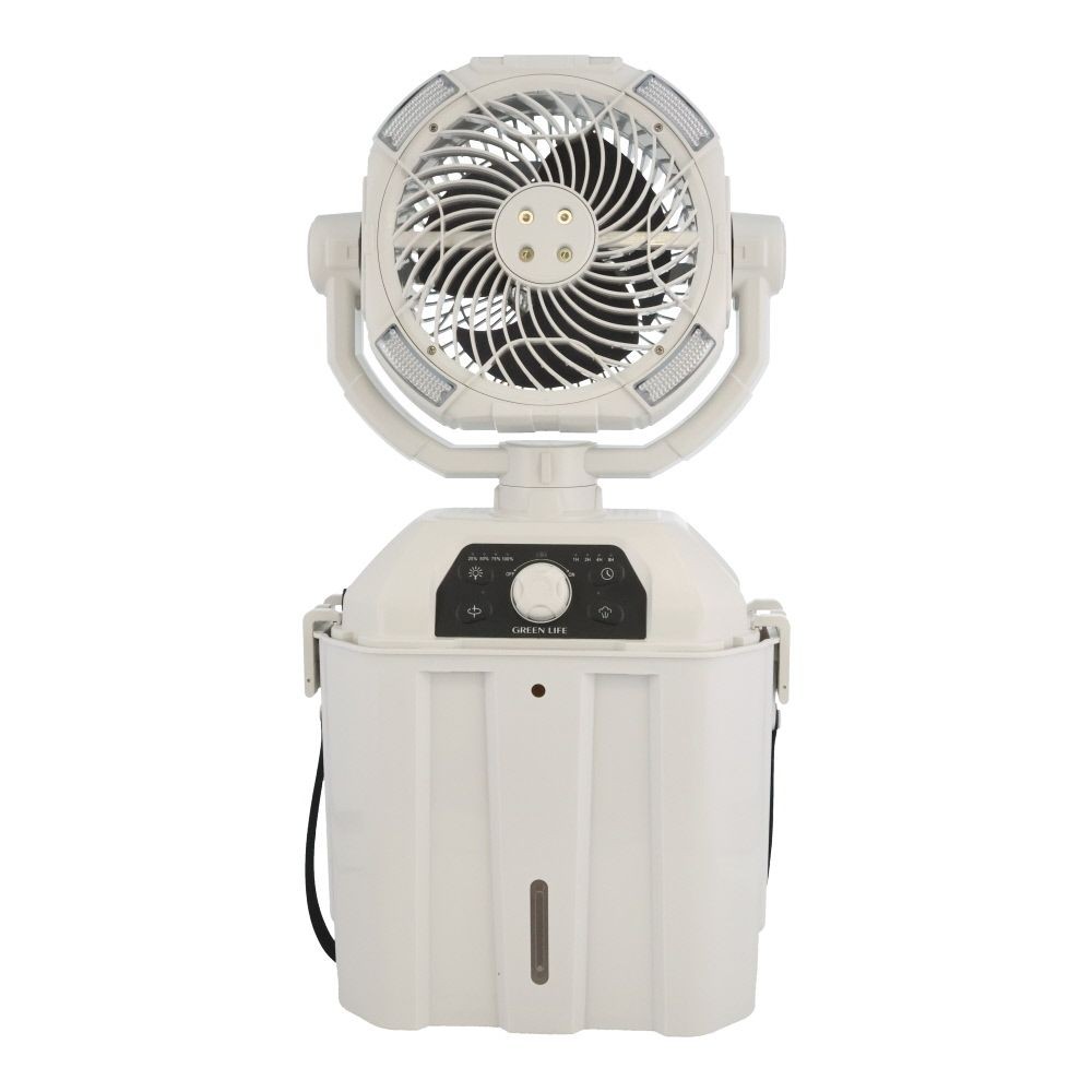 グリーンライフ ポータブル電動ミストファン G-Mist DMF-GMP3, グレー, 幅276mm&times;奥行150mm&times;高さ555mm