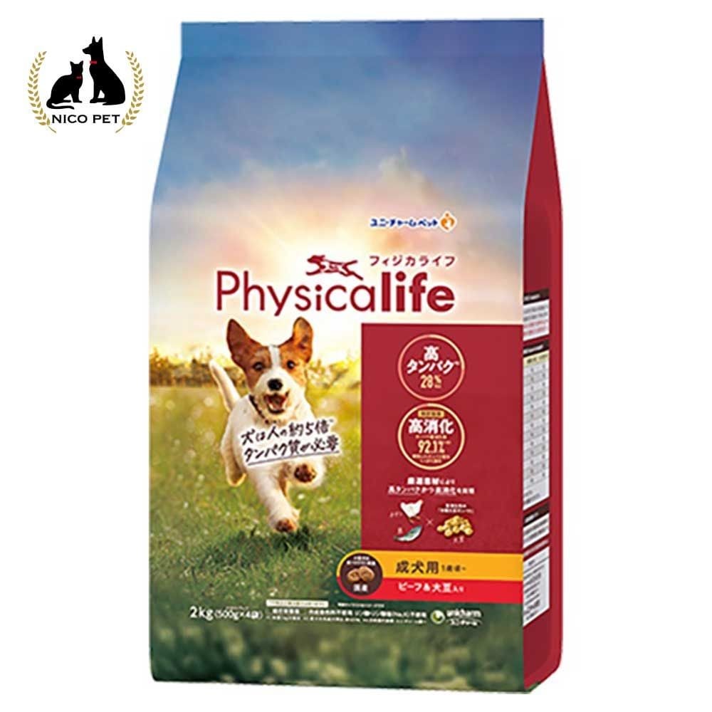 Ｐｈｙｓｉｃａｌｉｆｅ（フィジカライフ）　成犬用　ビーフ＆大豆入り　２ｋｇ, 成犬用, 2kg