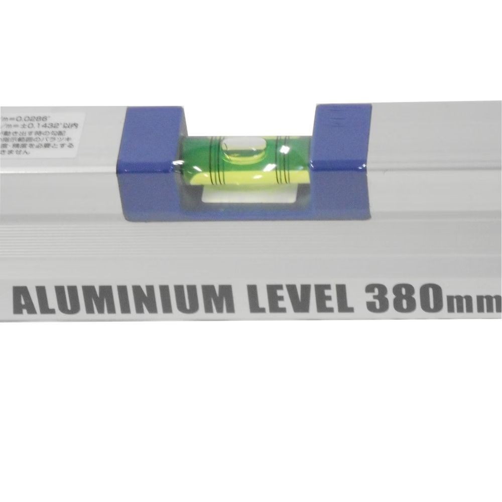 ARC アルミ水平器 380mm, アルミ製, 380mm