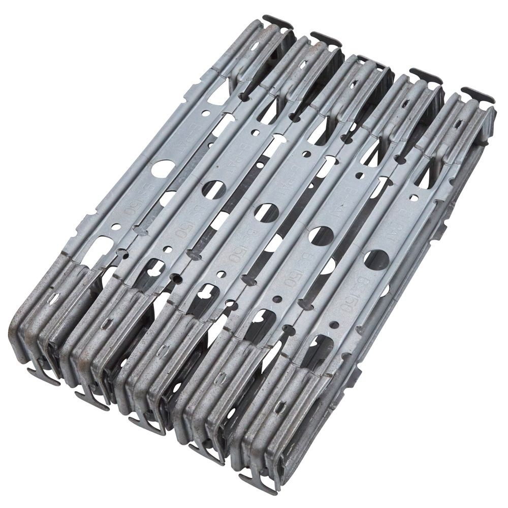 NSP 巾止め金具 45&times;150mm 10個, シルバー, 10個入り