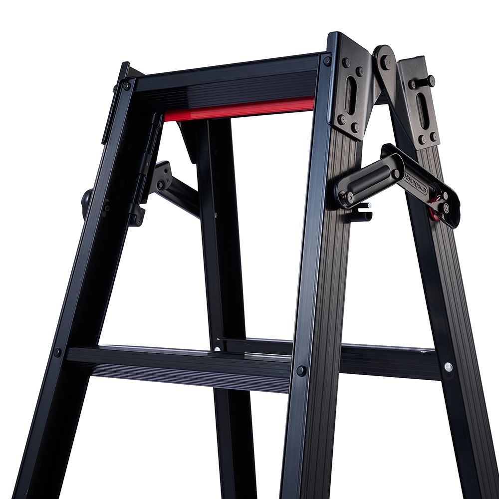 長谷川工業 ステップ幅広脚立（ブラックレーベル）　ＲＨＢー０９, ブラック, RHB-09