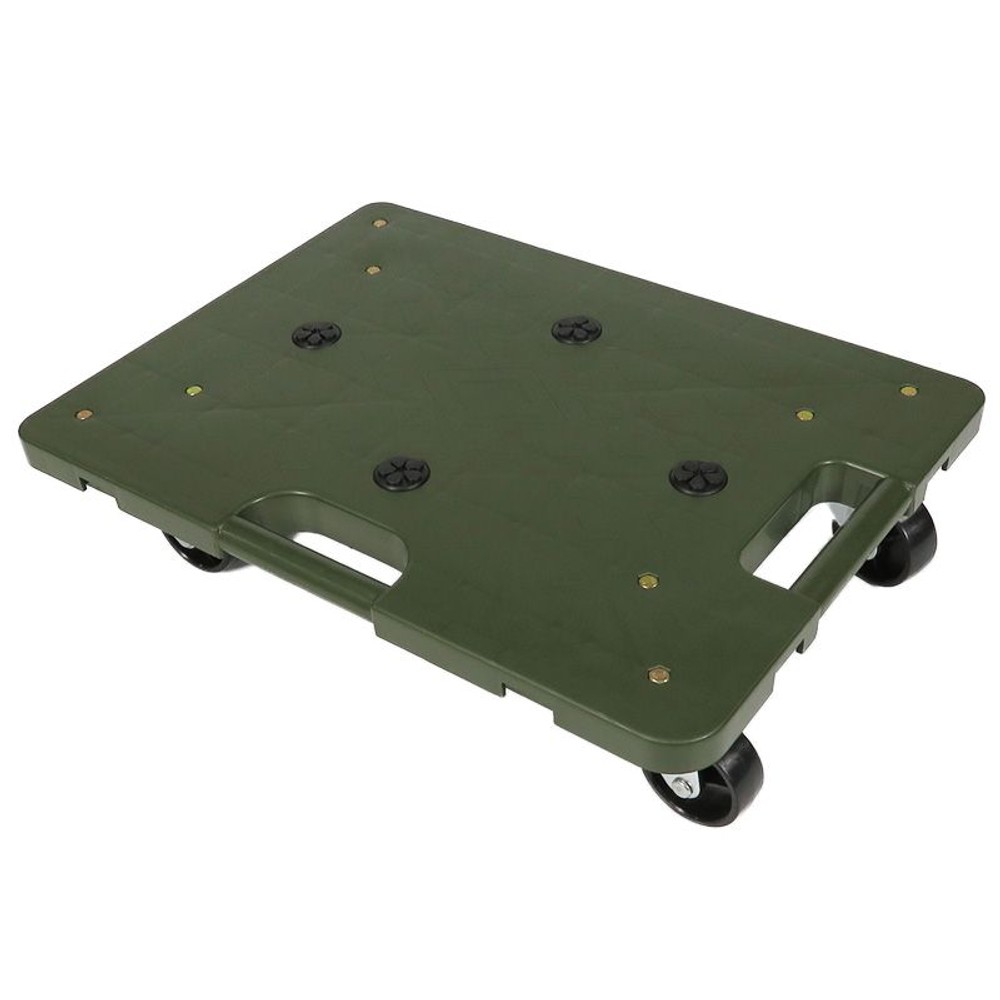 【数量限定】樹脂連結台車　約495&times;365ｍｍ（収穫カゴサイズ）, グリーン, 約495&times;365ｍｍ