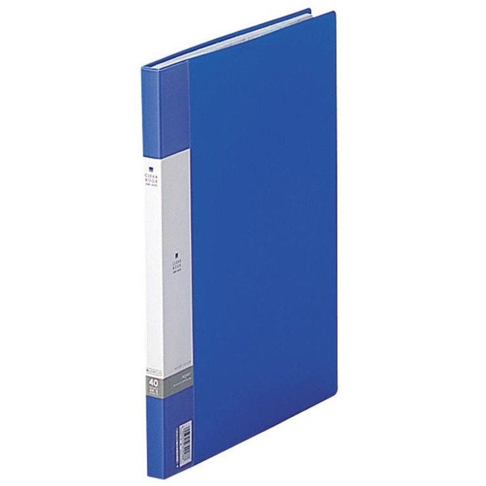 リヒト　クリヤーブックＡ4サイドイン　青　Ｇ3401ー8, 青, A4タテ