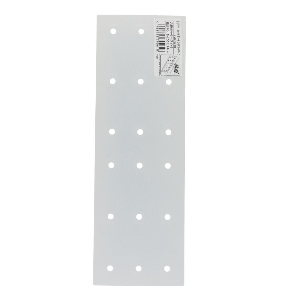DAIDOHANT 2&times;4サポート 帯金物 タイプ2 24-F2ーWH, ホワイト, 1個入り
