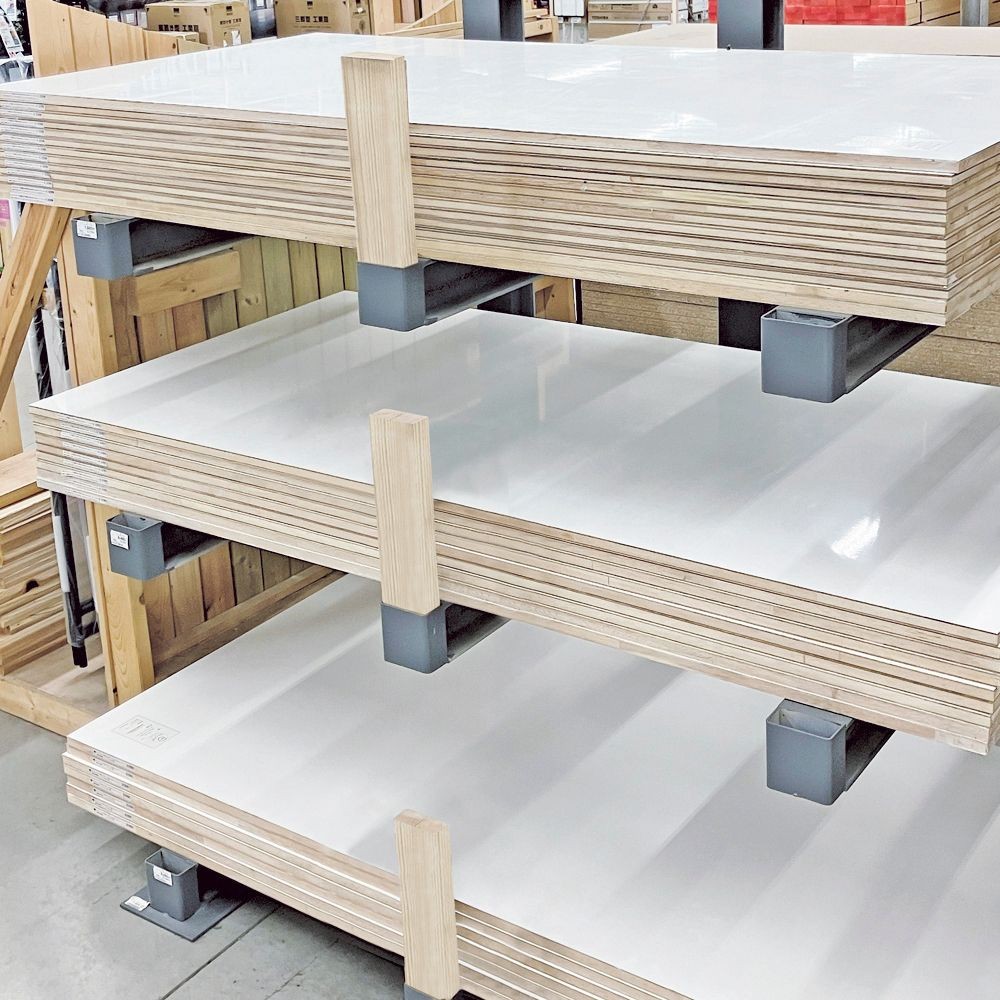 ポリランバー　約１８３０&times;９１５&times;１８ｍｍ　白ツヤあり, 白ツヤあり, 915&times;1830&times;18mm