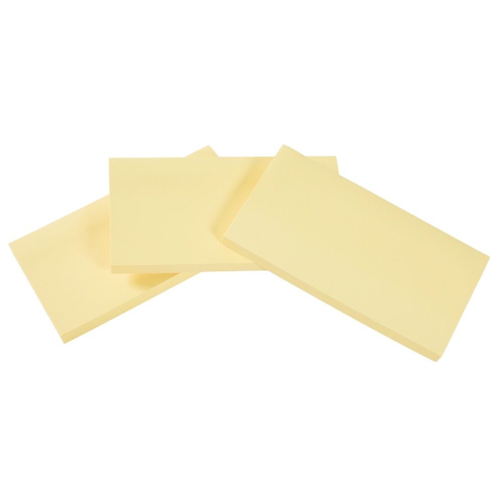 きれいに貼れる大判ふせん 75ｘ145ｍｍ, イエロー（300）, 300枚入り