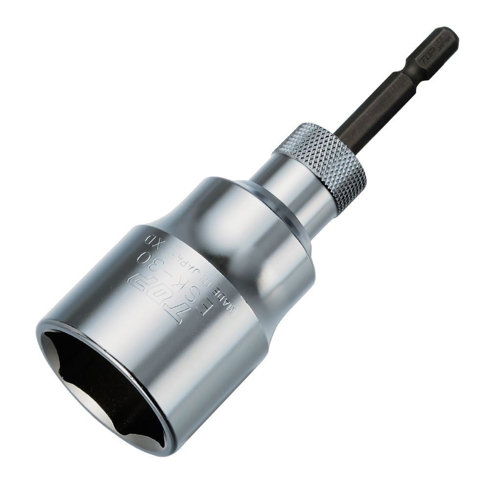 トップ工業（TOP） 電動ドリル用　強替軸ソケット　六角　３０ｍｍ ESK-30TS, 電動ドリル用, 30mm
