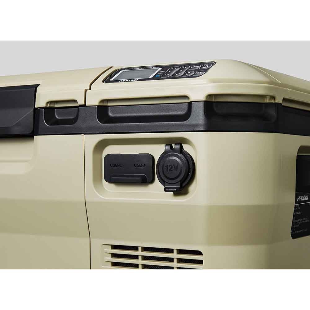 【数量限定】ハイコーキ HiKOKI 18Ｖコードレス 冷温庫 UL18DC (WMBZ) 蓄電池セット＋進呈品 蓄電池付, サンドベージュ, UL18DC (WMBZ)