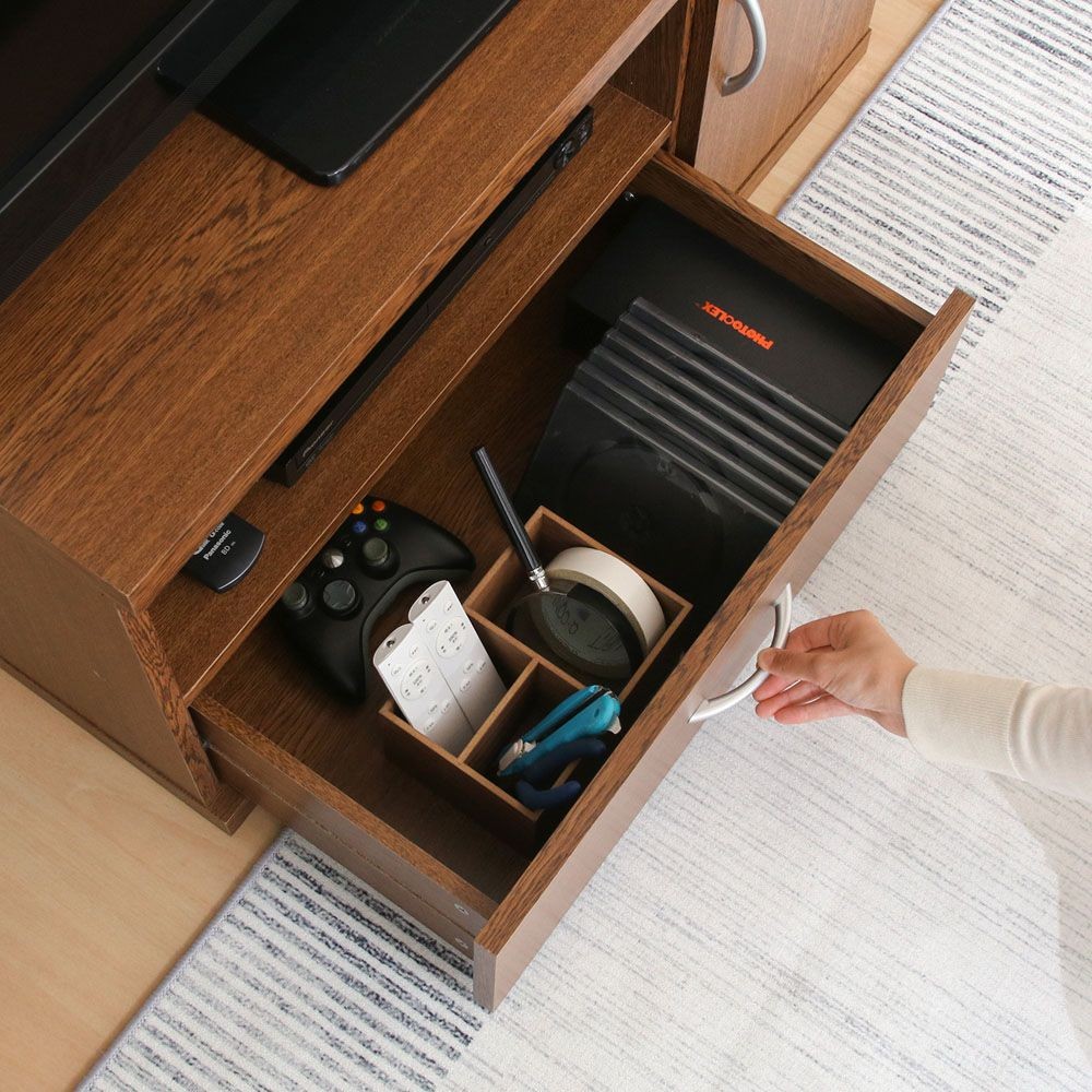 不二貿易 ラルゴ　ローボード　オークＢＲ【メーカー直送・代引不可】, ブラウン, 幅890mm&times;奥行415mm&times;高さ450mm