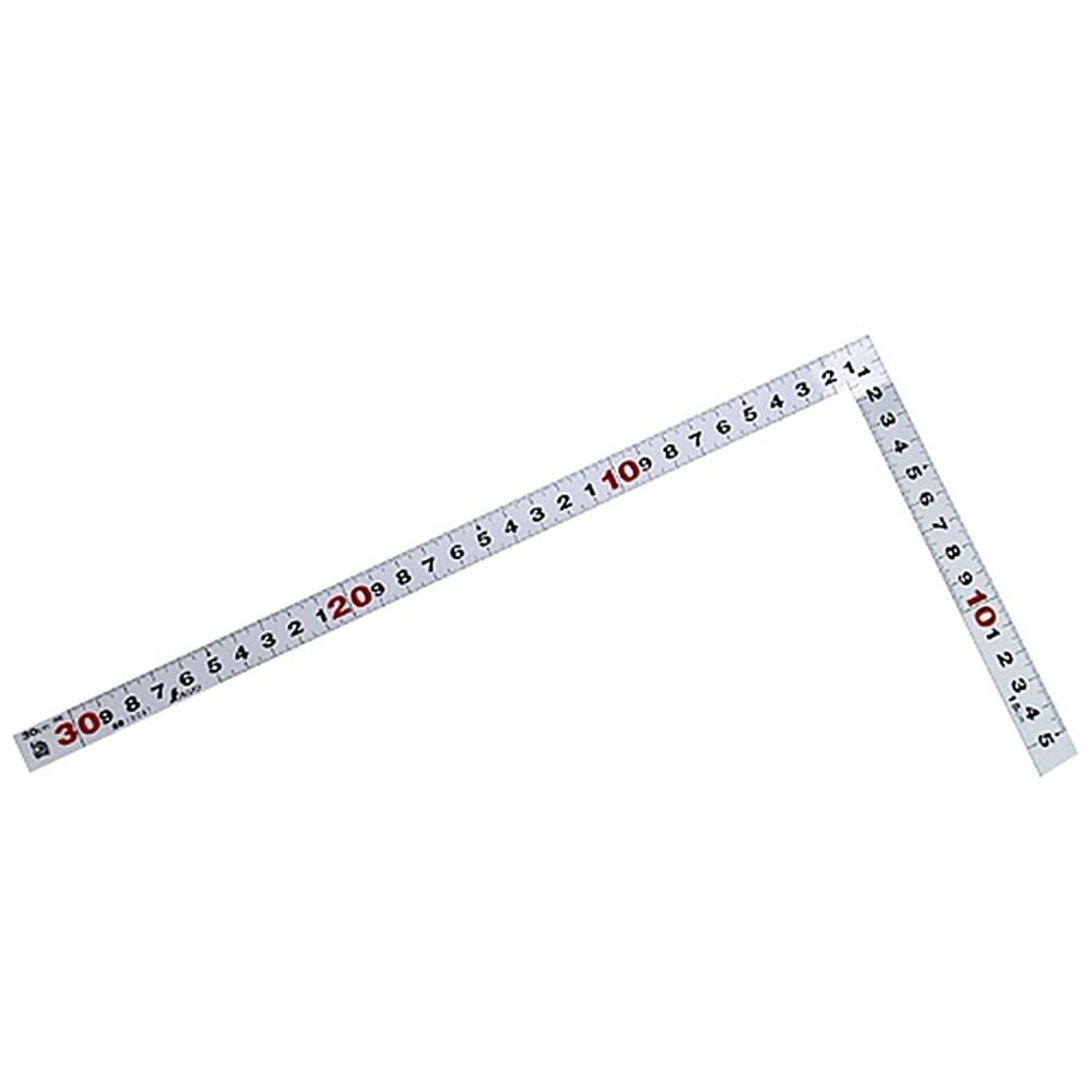 曲尺平ぴた シルバー 30cm／1尺併用目盛, シルバー, 30cm／1尺