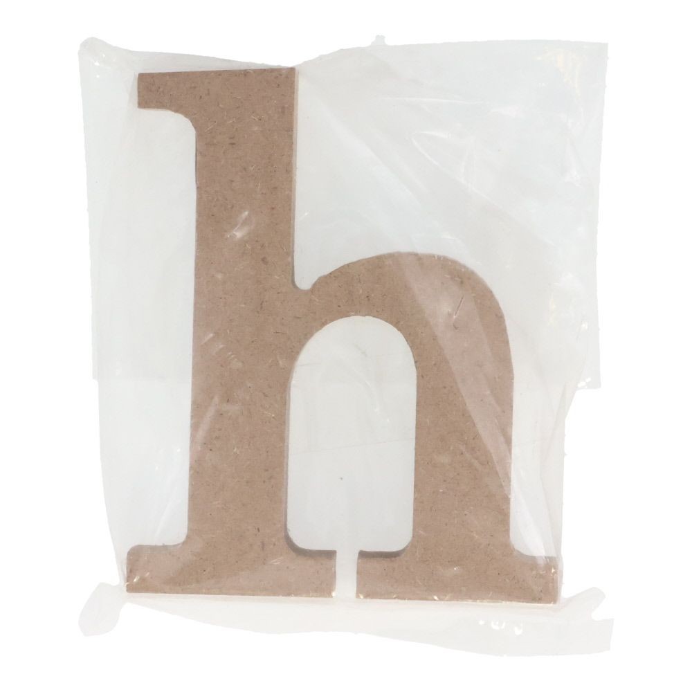 切文字　アルファベット小文字ｈ, 茶, 小文字