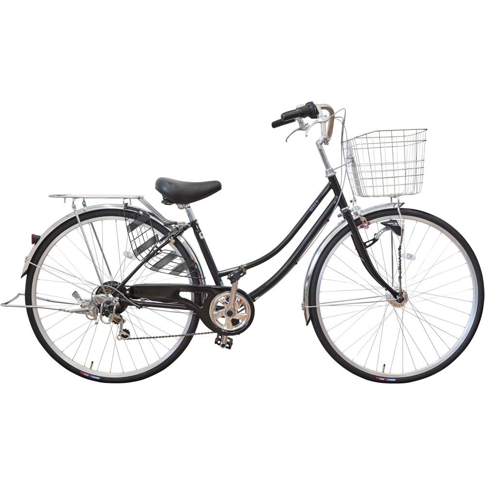 ２７インチ軽快車 外装6段変速　モルト, ブラック, 27インチ 外装6段