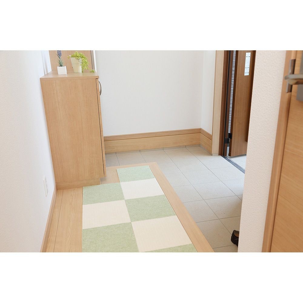 吸着ぴたマット　9Ｐ, ブラウン, 幅300mm&times;奥行300mm&times;厚み4mm