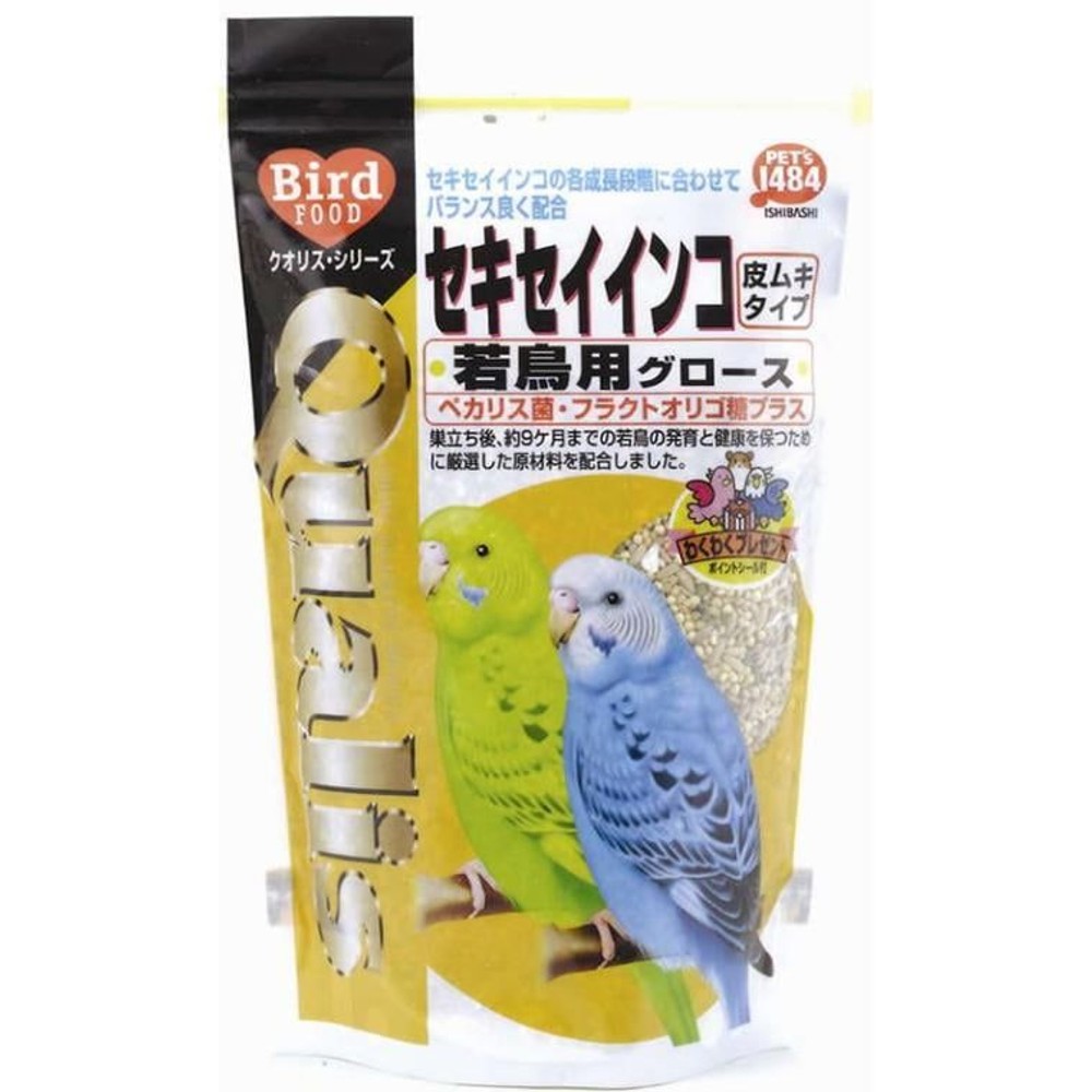 クオリス セキセイインコ 若鳥用グロース 400g, 若鳥用, 400g