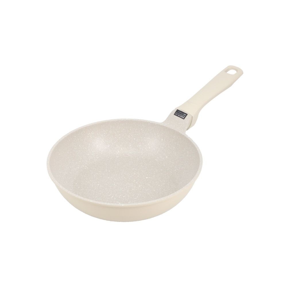 ウィザ WIZ'A　汚れが落としやすい軽量ＩＨフライパン, クリーム(20), 20cm